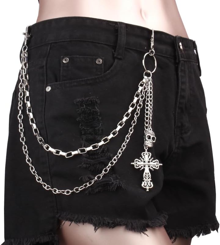 BOOSTIQ Pant Chains for Men Women Punk Rock Pocket Chains Turquoise Wallet Chain Western Country Cowboy Wallets Chain for Men - Image 3